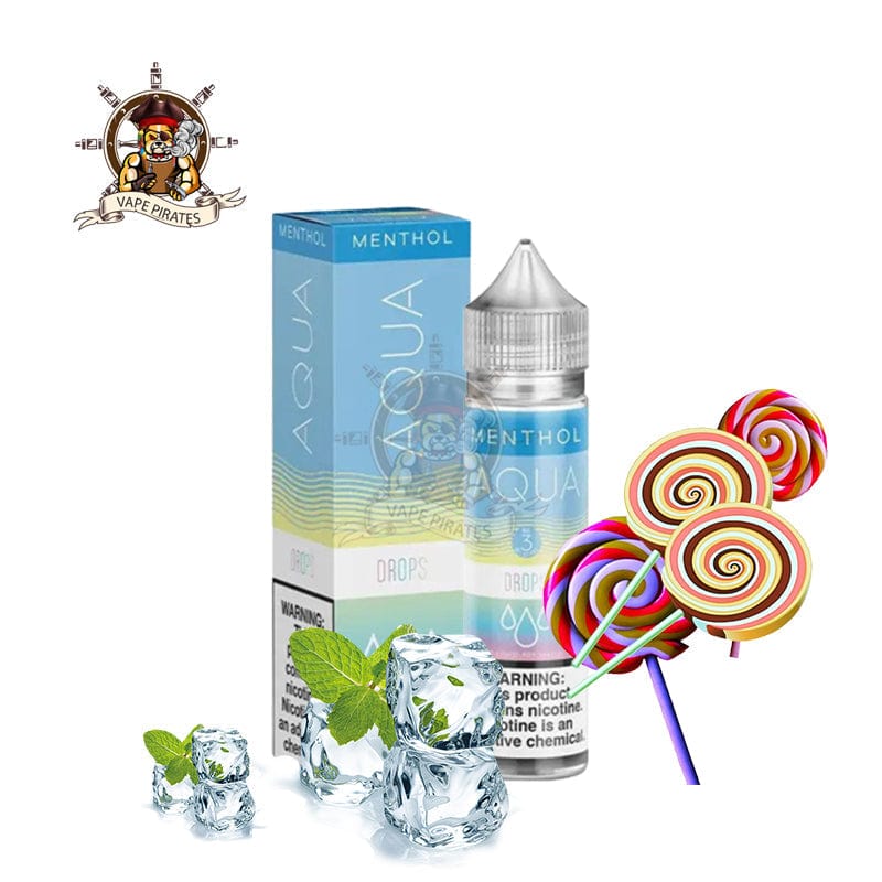 Aqua E-liquid Aqua Synthetic Nicotine - Drops Menthol - Vape Juice 60ml