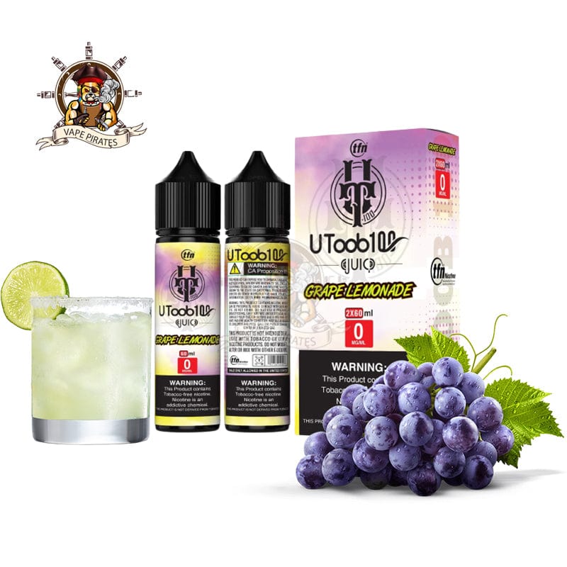 UToob100 E-liquid U TooB 100 E juice - Grape Lemonade -  2x60ML 120ML